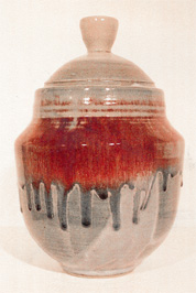 Lidded Jar 12" h x 10" w BY CHRIS KING